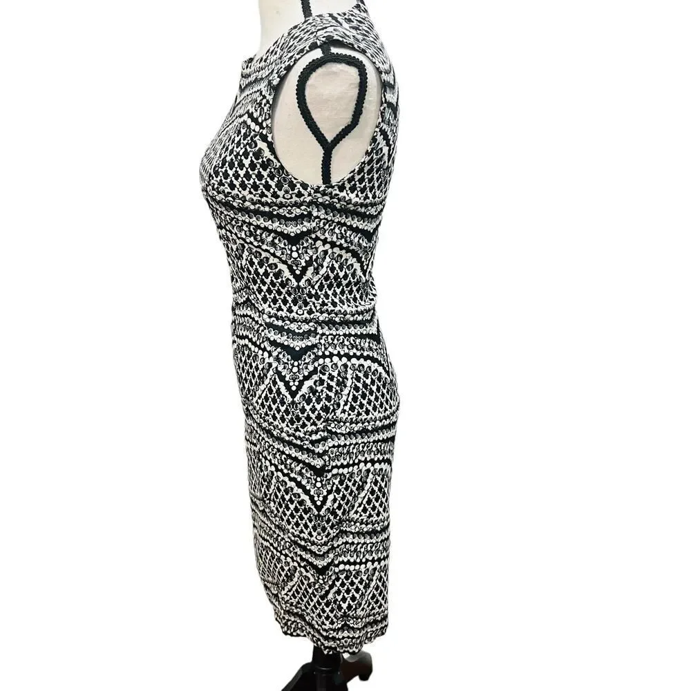 Diane Von Furstenberg DVF Pentra Jacquard Sleeveless dress size 4 - Picture 6 of 11
